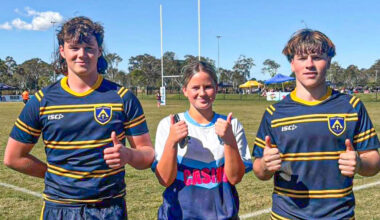 500 students play on six fields at rugby tournament