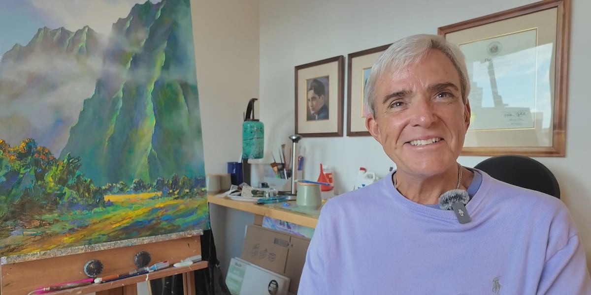 Artist Michael Powell captures Hawaii landscapes with palette knife paintings