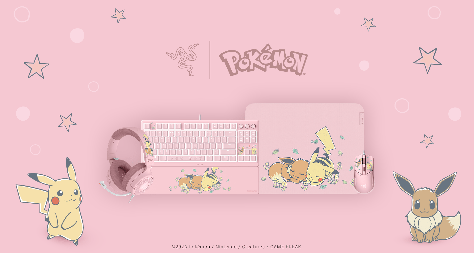 Razer Brings The Pikachu & Eevee Collection To Life