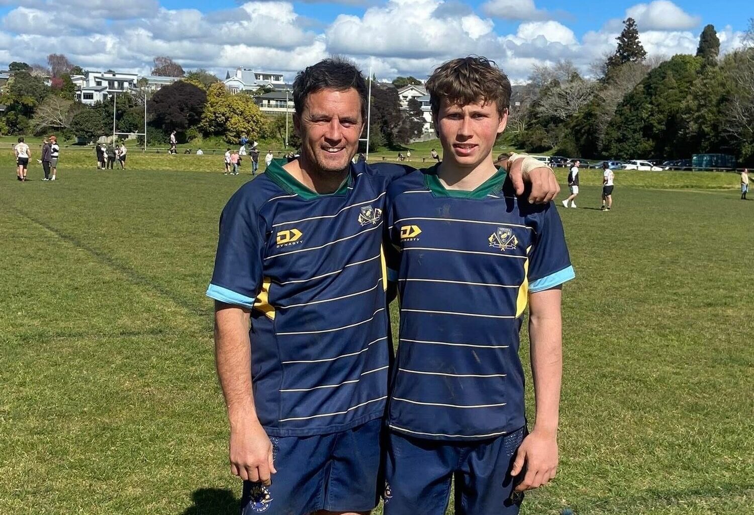 SunLive - Father and son reunite on the rugby field