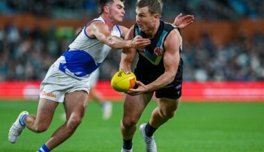 AFL R17 match report: Port pips Roos as hoodoo continues