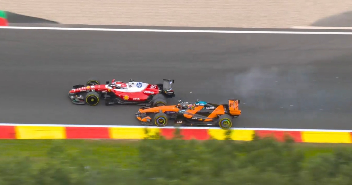 McLaren issue 'very big' crash warning after Oscar Piastri hit by Charles Leclerc