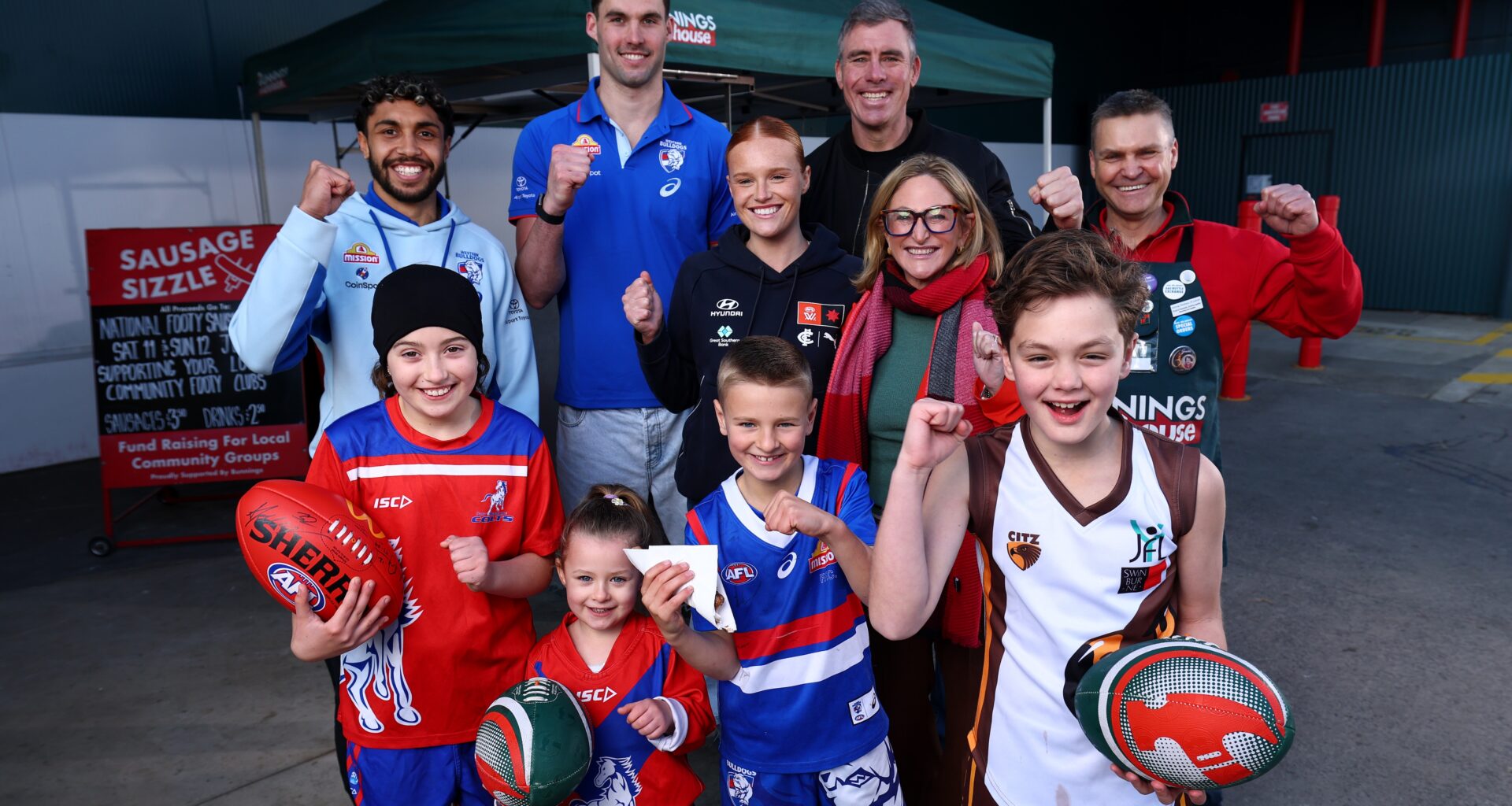 AFL and Bunnings fire up National Footy Sausage Sizzle to support community footy clubs