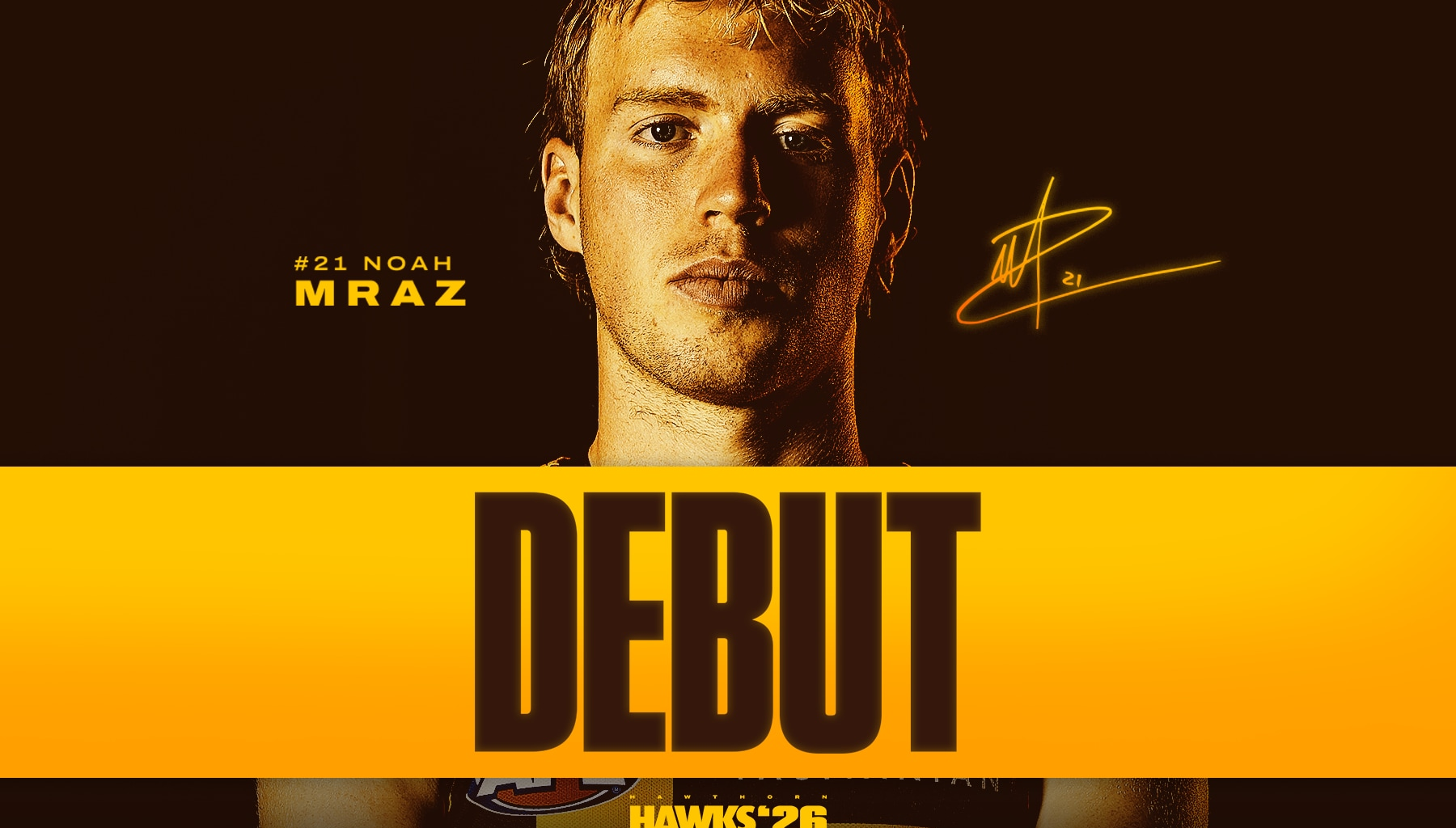 Double debutant delight: Mraz to play first AFL game