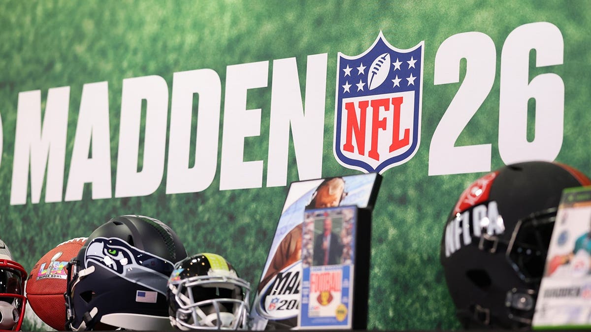 NFL Madden 2026 items on display in San Francisco