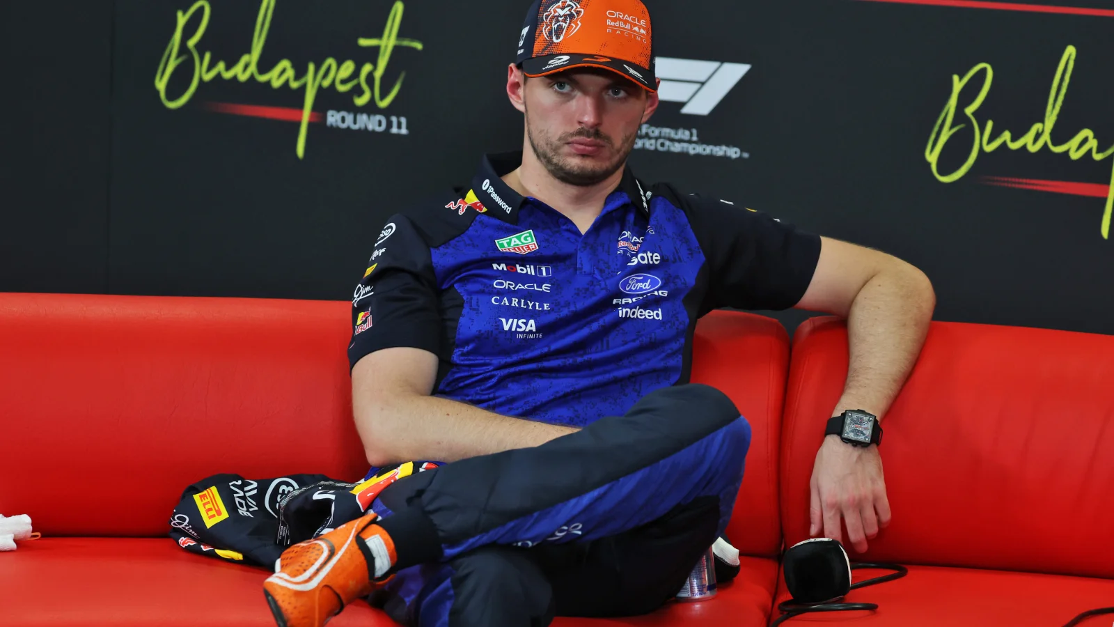 Max Verstappen (NLD) Red Bull Racing in the post race FIA Press Conference. 26.07.2026. Formula 1 World Championship, Rd 11, Hungarian Grand Prix, Budapest, Hungary, Race Day.