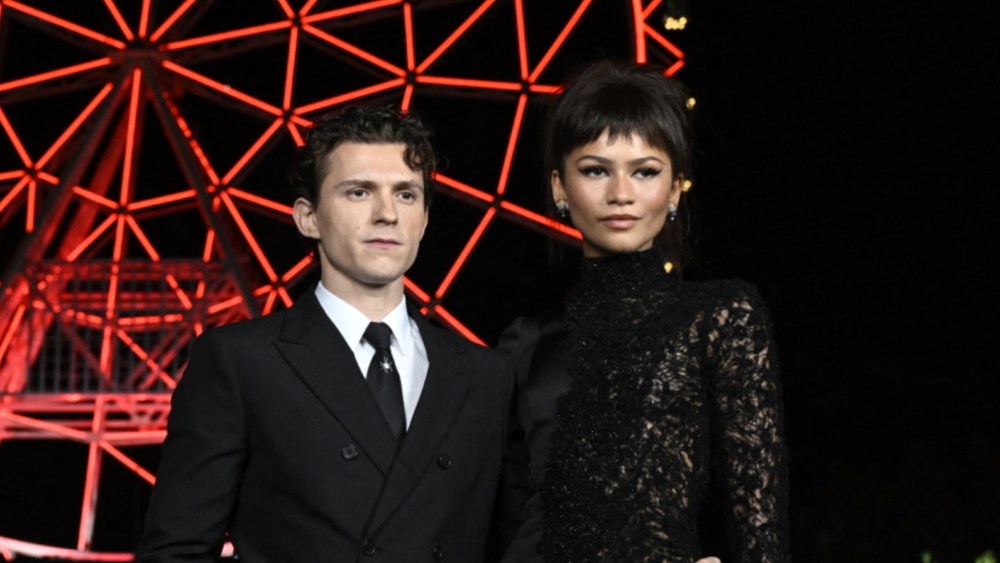 Zendaya and Tom Holland at the "Spider-Man: Brand New Day" event in Mexico City.