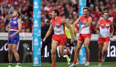 Curnow seizes Coleman lead in Swans' rout of Bulldogs