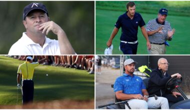 Ian Woosnam, Dustin Johnson, Tiger Woods and Bryson DeChambeau