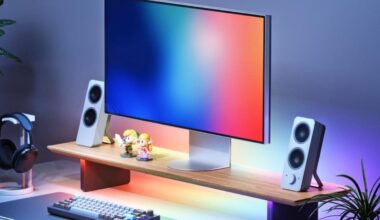 Nanoleaf's New Monitor Stand Lets Your Display Fart Out Rainbows