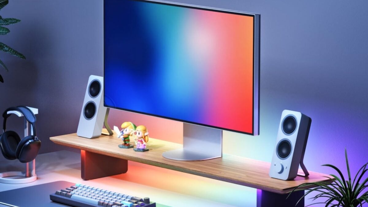 Nanoleaf's New Monitor Stand Lets Your Display Fart Out Rainbows