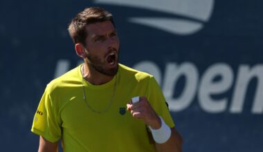 Cameron Norrie in the second round of the 2022 US Open, New York