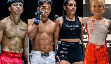 Side-by-side photo of Jhanlo Sangiao, Marcos Aurelio, Natalie Salcedo, dan Magdalena Czaban