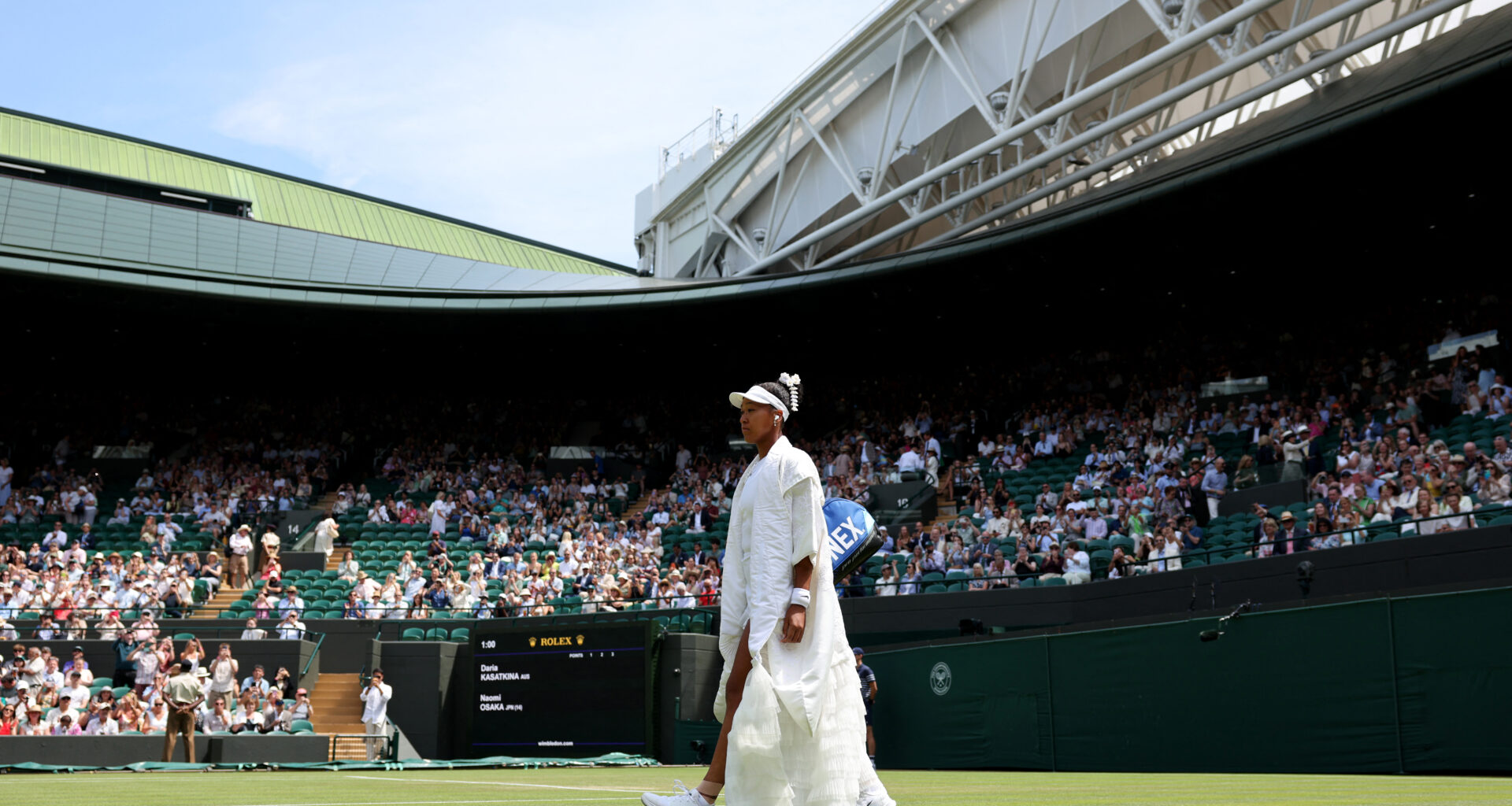 'Free-flowing' on grass at last, Osaka reaches first Wimbledon fourth round