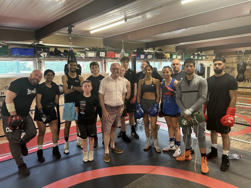 Warwickshire's police commissioner steps into the ring at Cleary's Boxing
