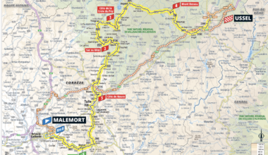 Tour de France 2026 stage 9 shortened route map