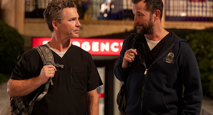 Shawn Hatosy and Noah Wyle in The Pitt: Season 1 (2026)