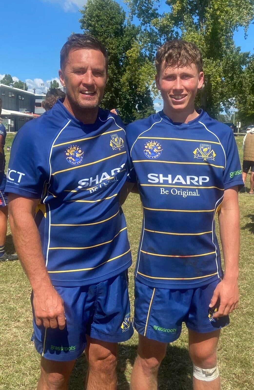 The father-and-son pairing have again been named in Tauranga Sports’ squad for this year’s national knockout competition.