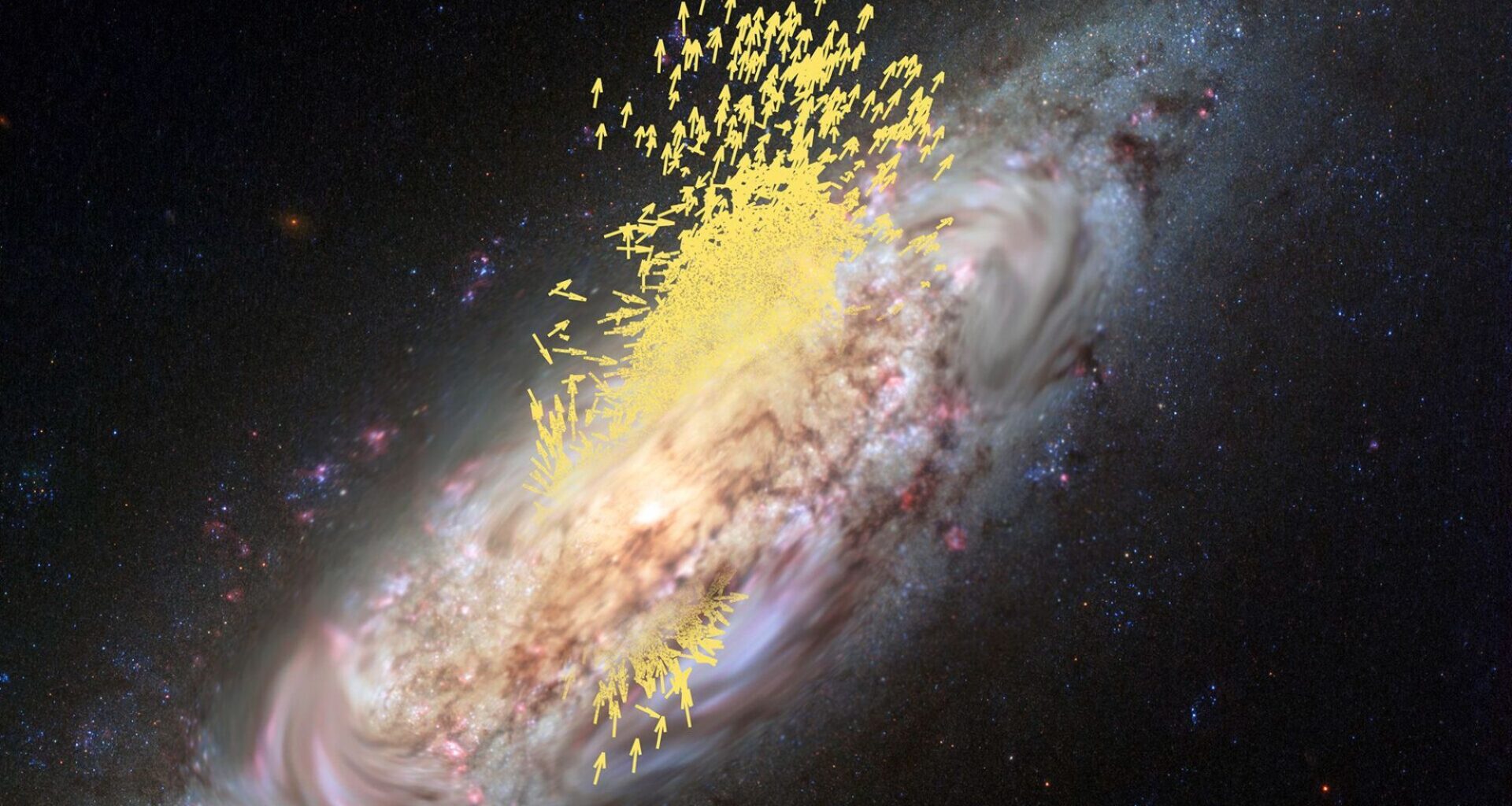 Our Milky Way galaxy appears to have flipped 90 degrees long ago. But why?