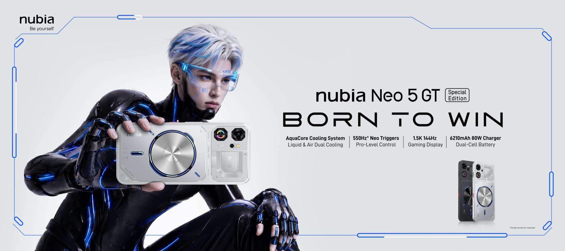 nubia Neo 5 GT Special Edition Debuts with the First and Only Liquid and Air Dual Active Cooling System in Its Class