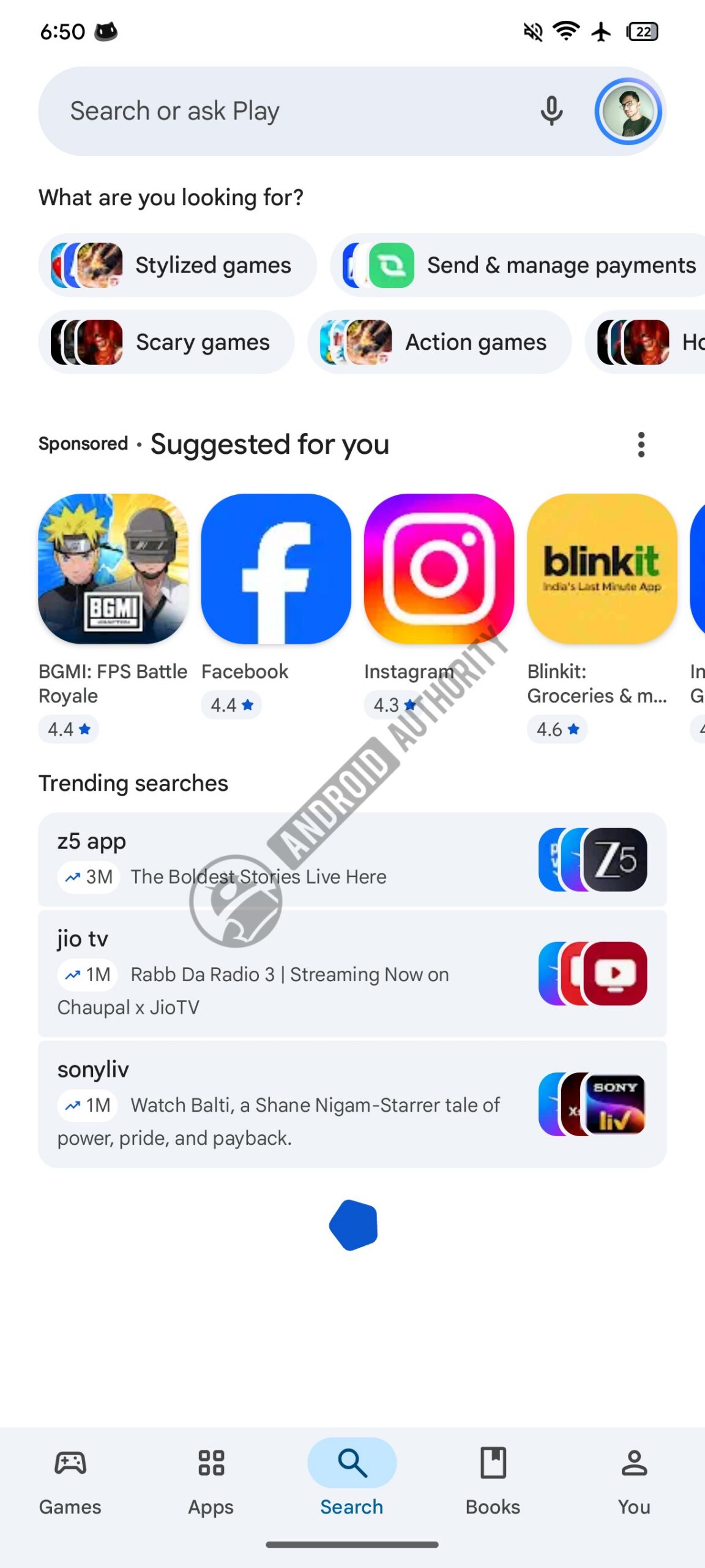 Play Store new search 3 watermarked