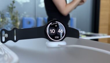 pixel watch 4 on charging stand