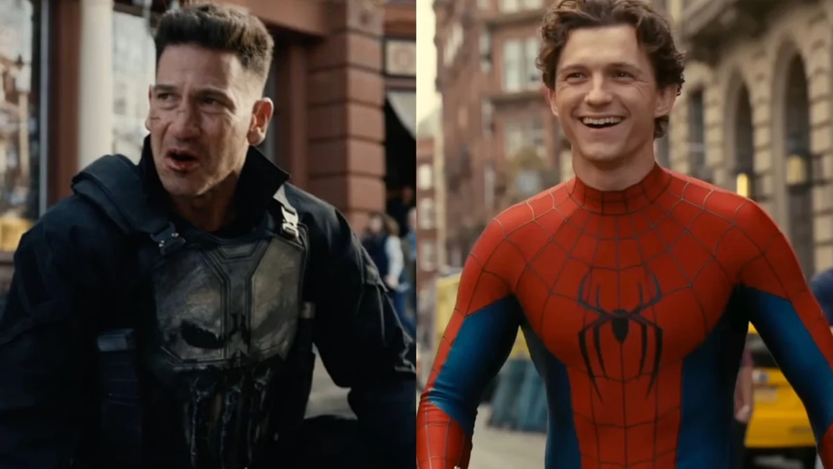 Jon Bernthal and Tom Holland in Spider-Man: Brand New Day