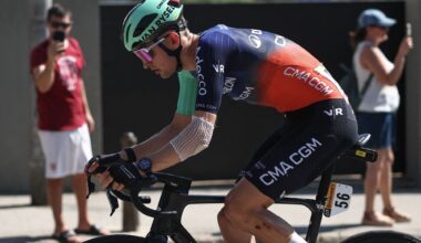 A near miss with a car and race radio mix-up as young Paul Seixas tastes the chaos of the Tour de France