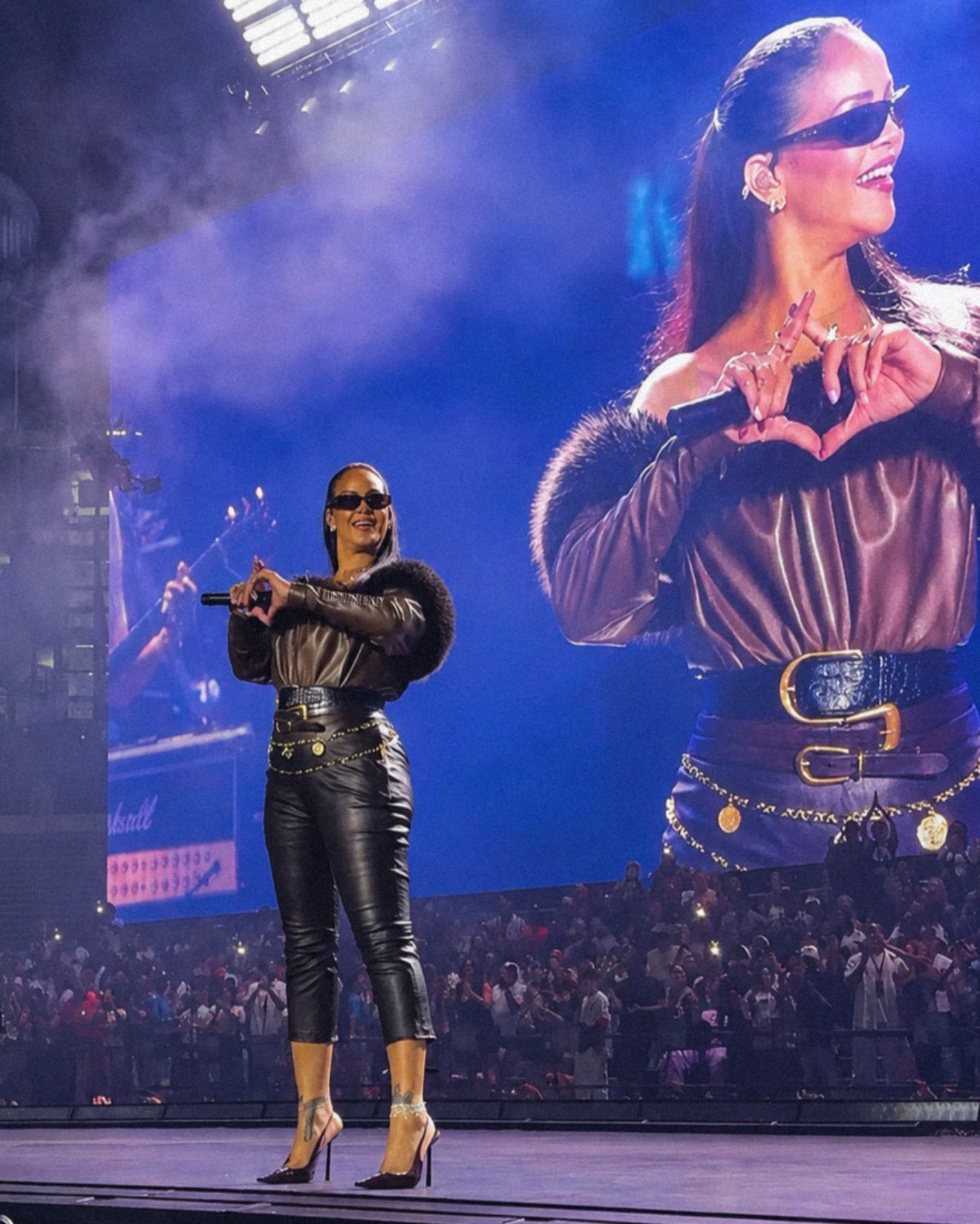 Image may contain Rihanna Adult Person Performer Solo Performance Concert Crowd Leisure Activities and Music