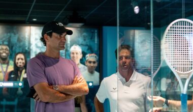 Roger Federer visits the new Rafa Nadal Museum in Mallorca
