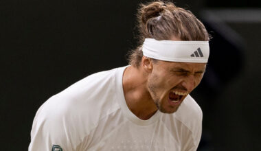 Zverev leads Lehecka heading into Day 9 - Wimbledon