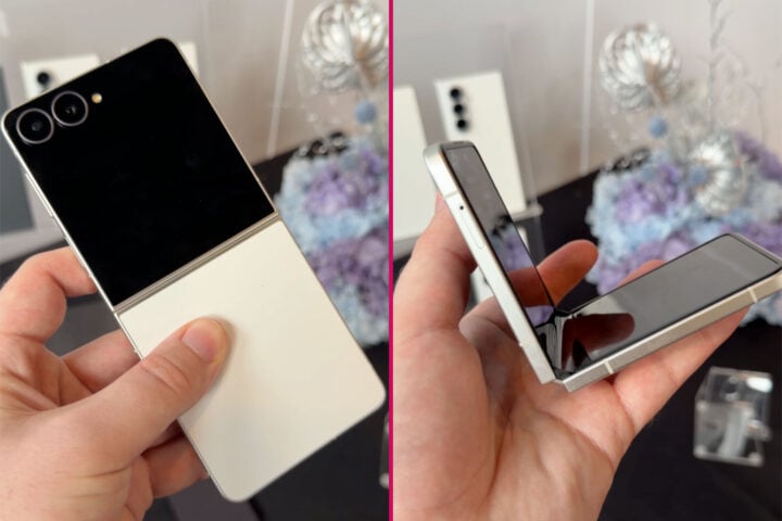 Samsung Galaxy Z Flip 8 side by side comparison