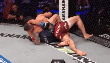 Video: Biaggio Ali Walsh taps to modified twister at PFL Austin