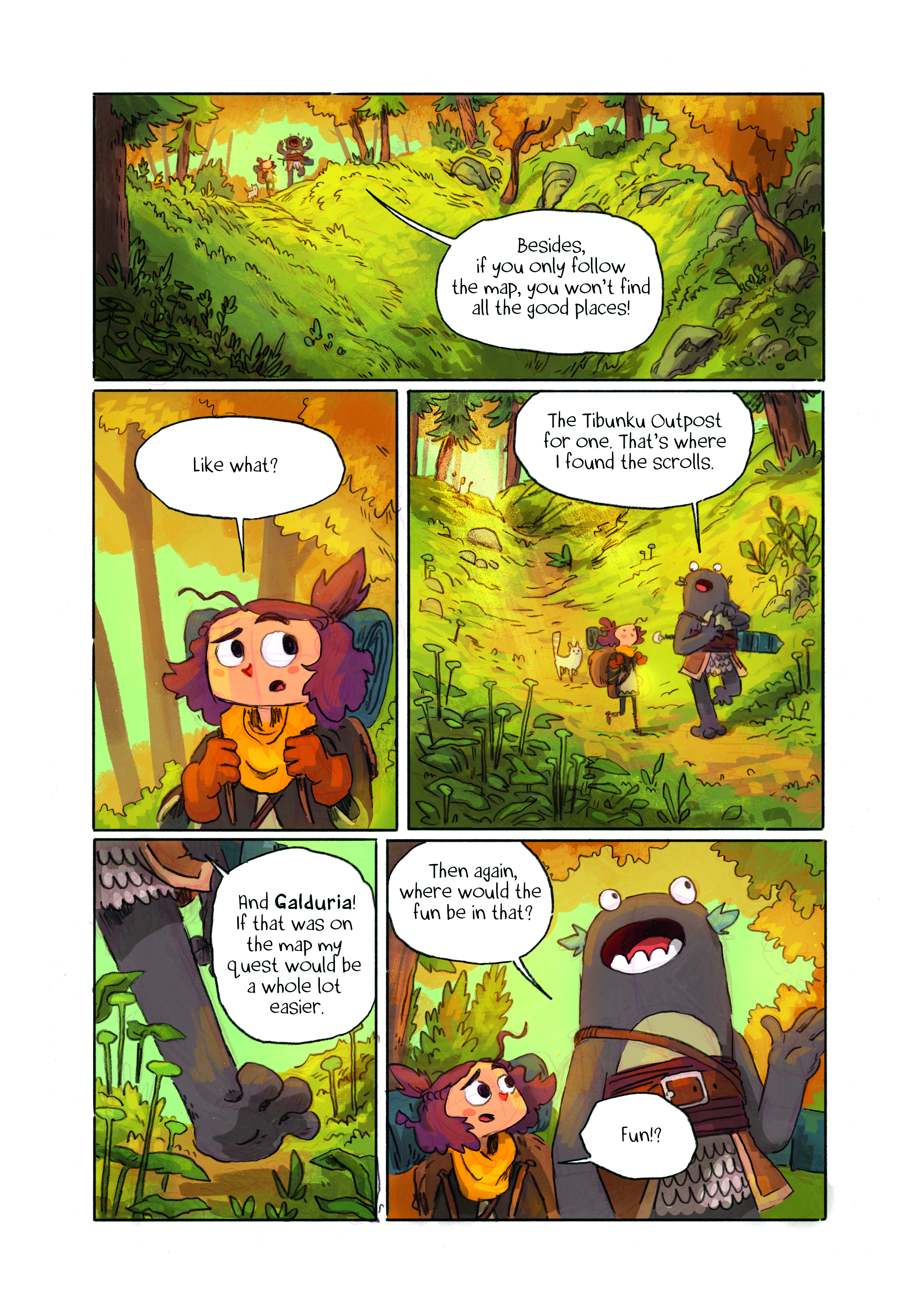 Final version of a Lightfall panel illustration process