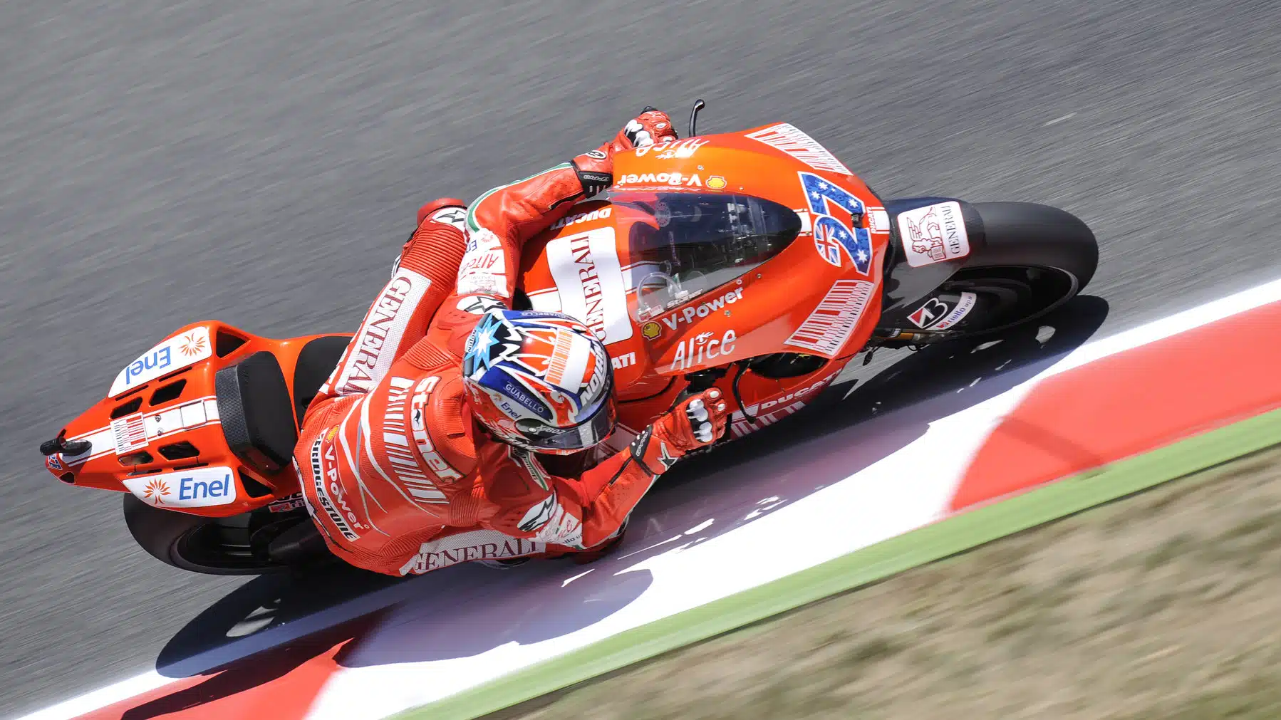 Stoner on his way to his first MotoGP crown in 2007