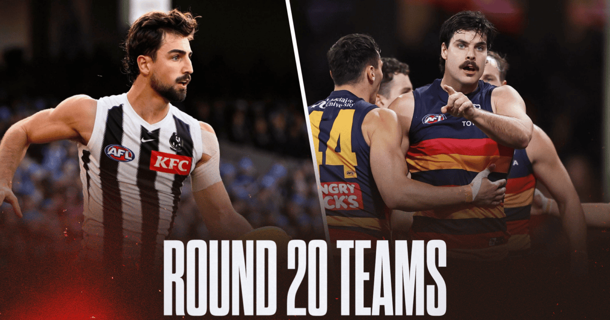 AFL Teams Round 20 2026: Confirmed line-ups, ins and outs