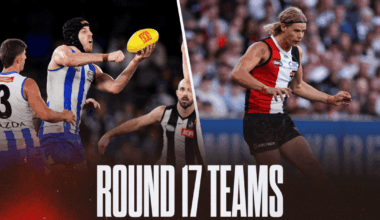 AFL Teams Round 17 2026: Confirmed line-ups, ins and outs