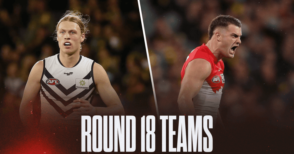 AFL Teams Round 18 2026: Confirmed line-ups, ins and outs