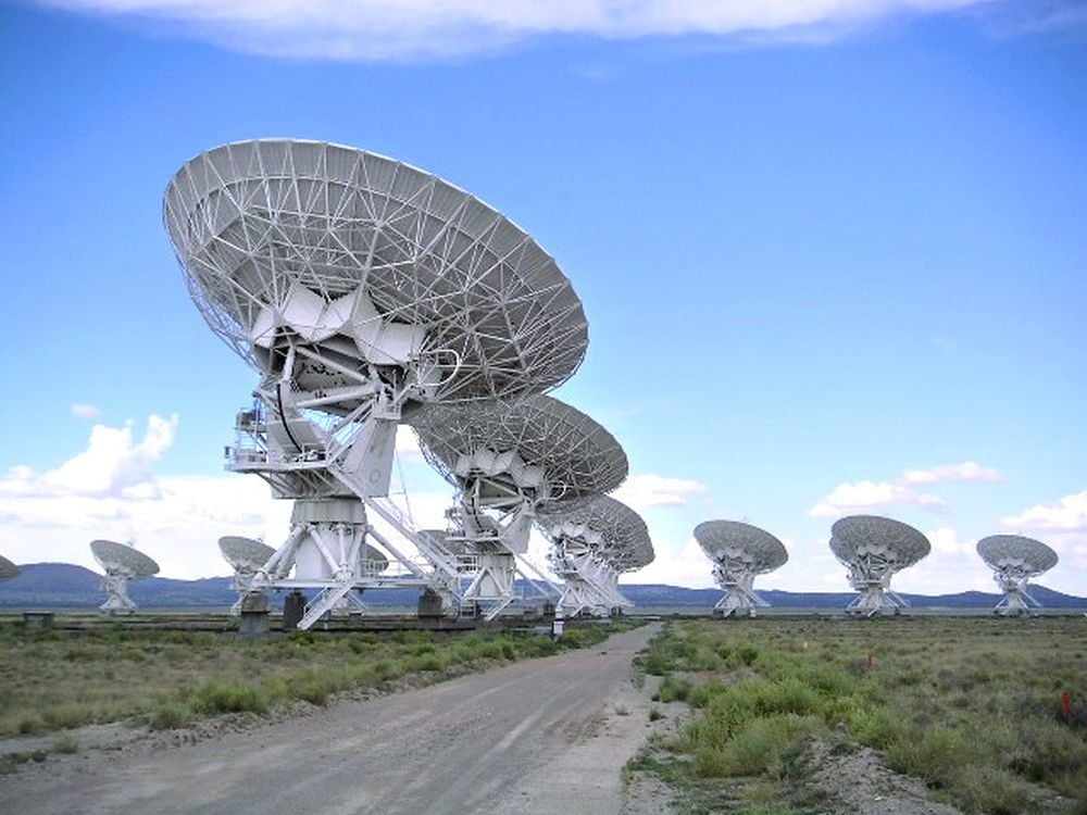 The Karl G. Jansky Very Large Array in New Mexico. The VLA was upgraded in recent years, and its new sky survey is complete. It's the most detailed radio survey of the sky ever taken. Image Credit: By user:Hajor - Own work, CC BY-SA 3.0, https://commons.wikimedia.org/w/index.php?curid=138997