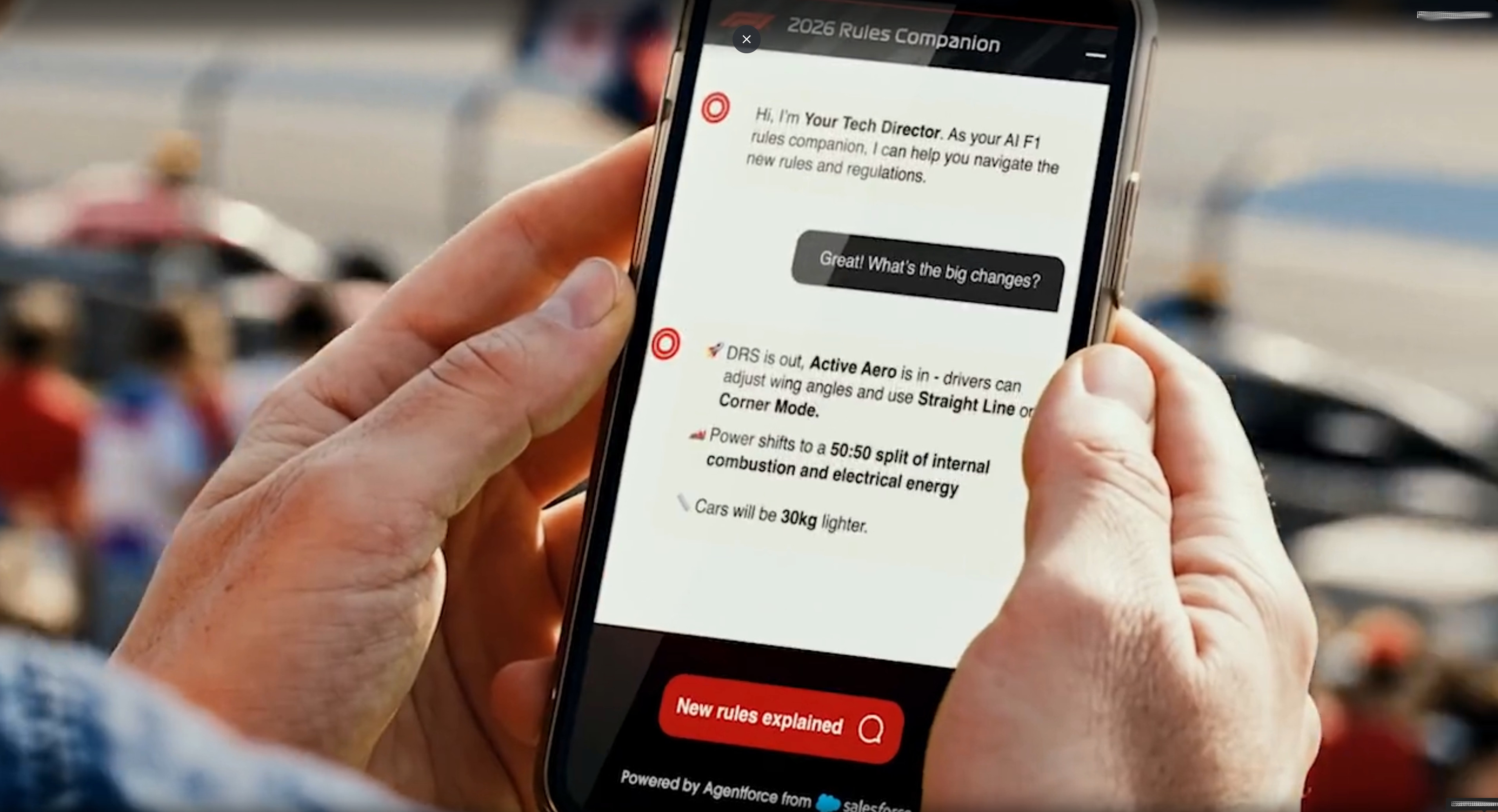 Your Tech Director Formula 1 fan app by Salesforce