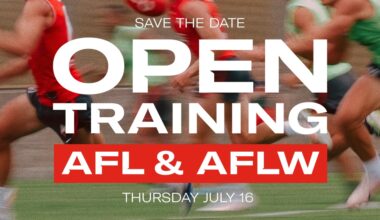 Joint AFL AND AFLW Open Training confirmed