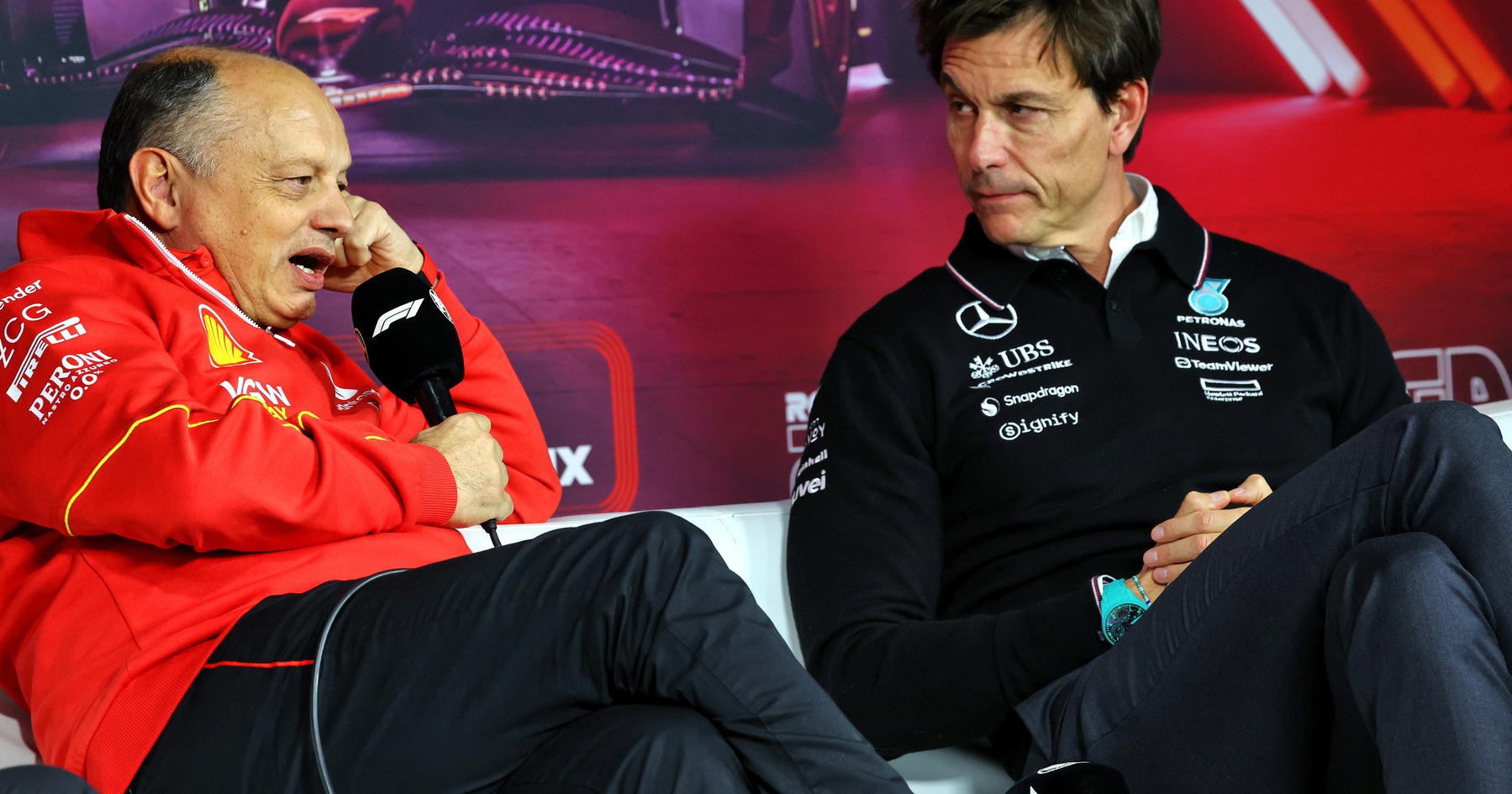 Fred Vasseur makes 'cheating' claim after Toto Wolff comment about Ferrari