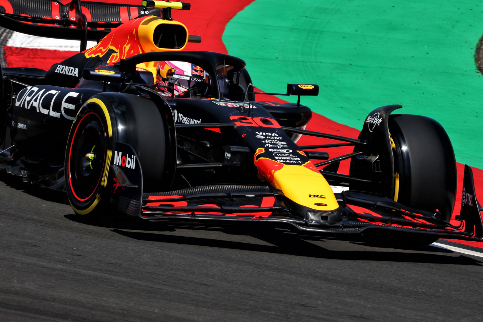 Liam Lawson driving for Red Bull