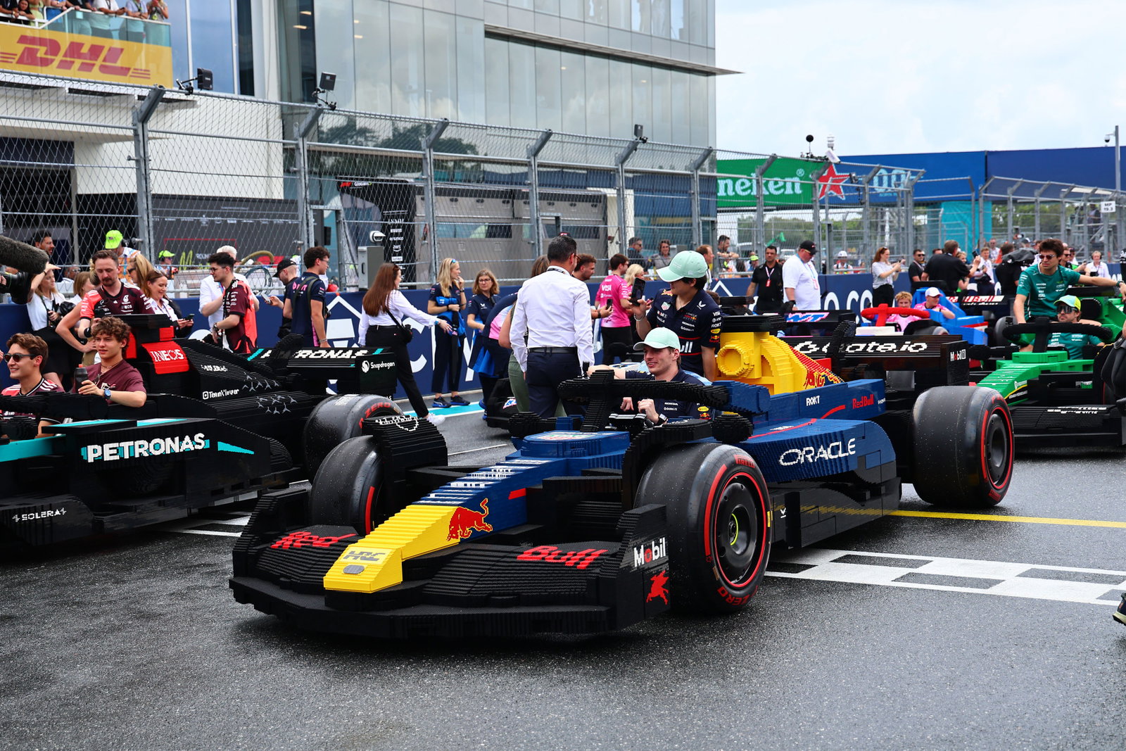 F1 Lego cars return for British GP parade