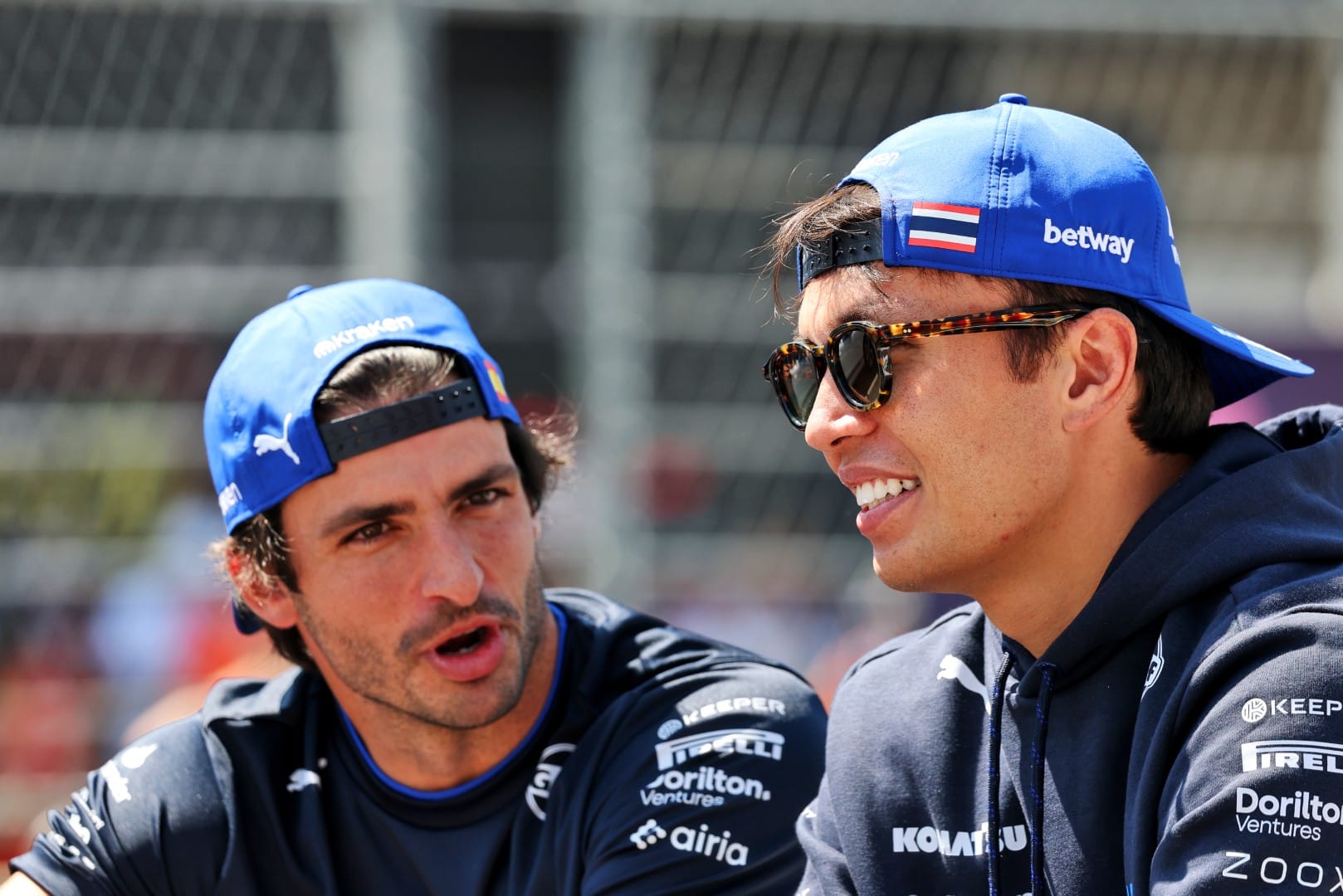 Carlos Sainz and Alex Albon, Williams, F1