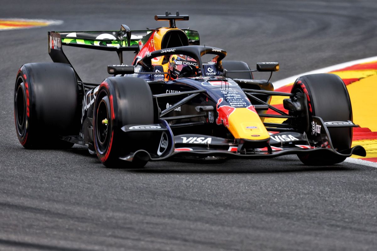 What happened in F1's Belgian Grand Prix FP1