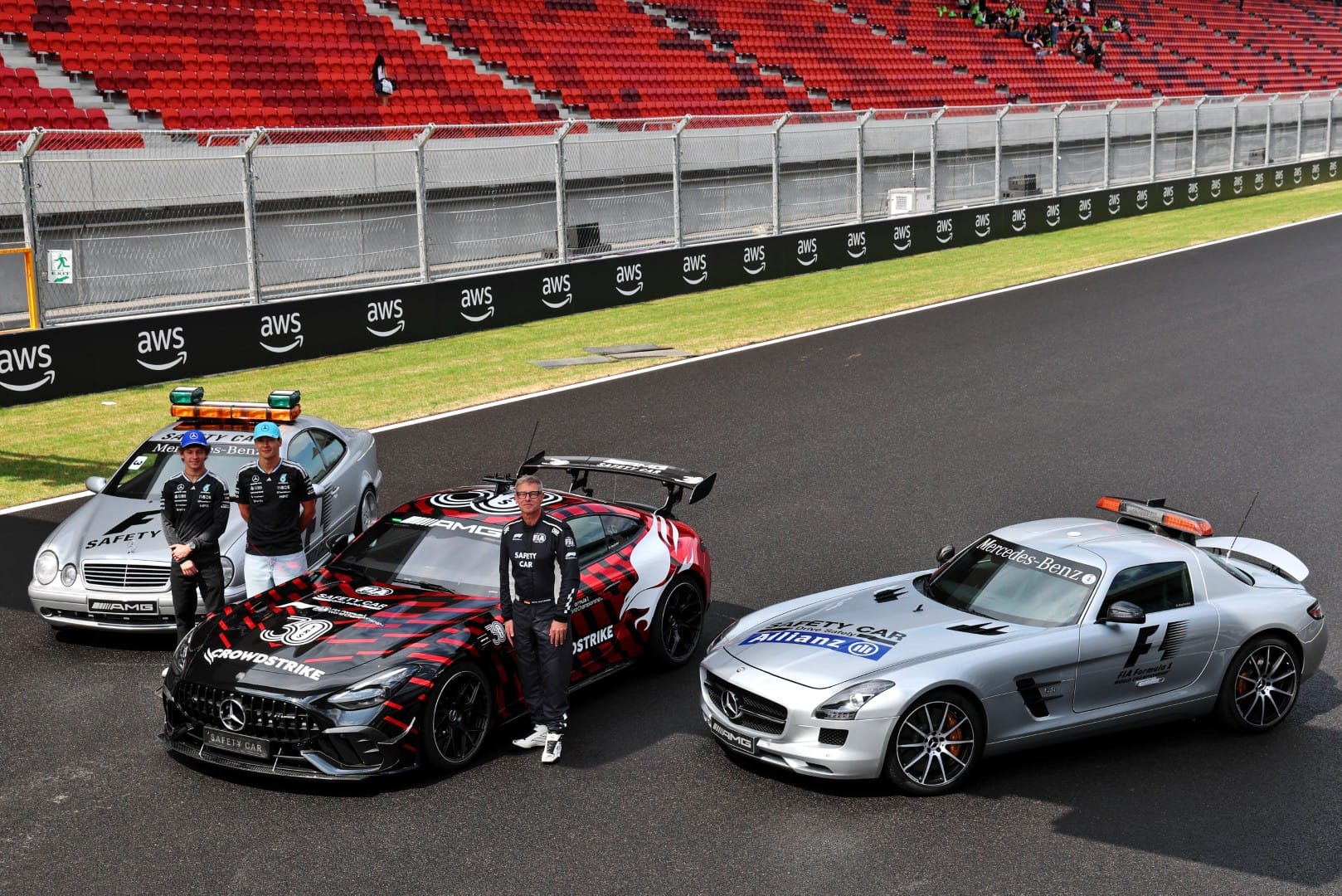 Mercedes F1 safety cars old and new