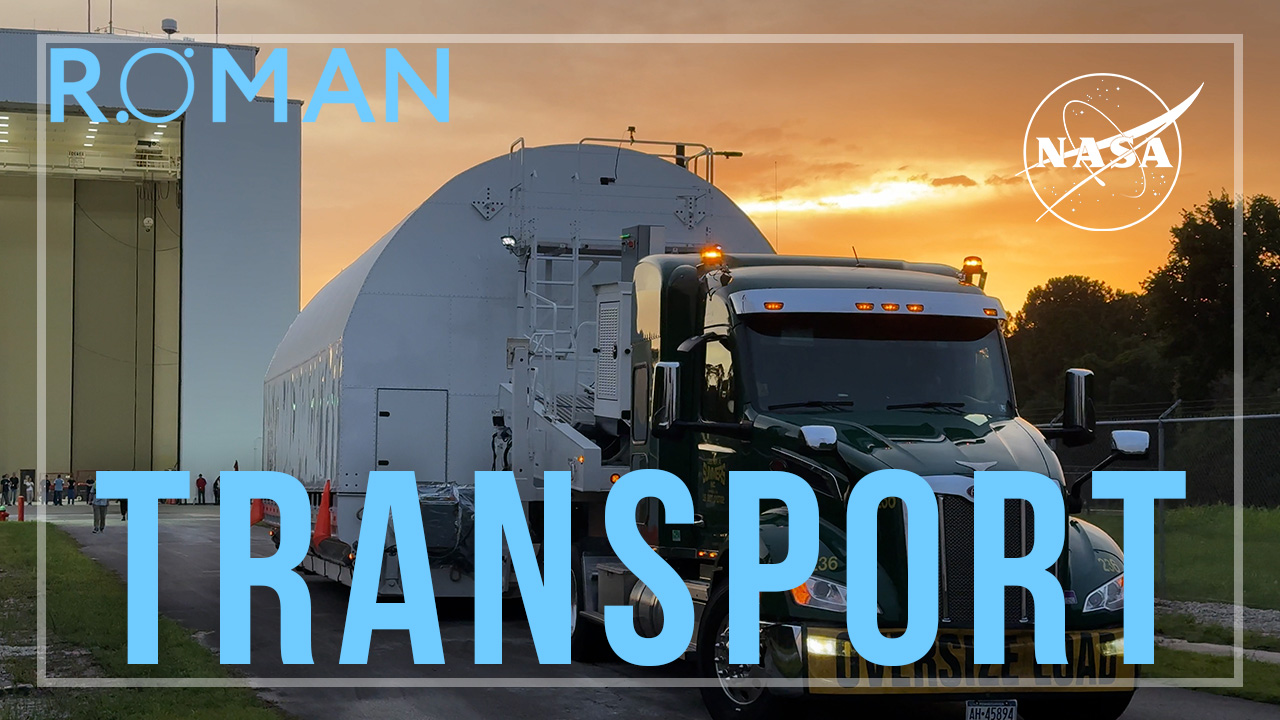 NASA SVS | NASA's Roman Space Telescope's Transport from Goddard to Kennedy
