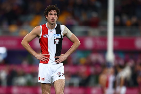 Luckless St Kilda Saints spearhead Max King.
