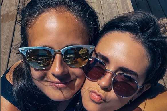 Australian tennis player Daria Kasatkina and Estonian ice skater Natalia Zabiiako, who got married in Greece.